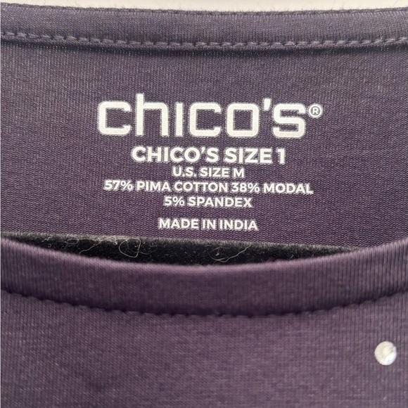 -Chicos Polka Dot V-Neck Women's Top - Picture 6 of 8